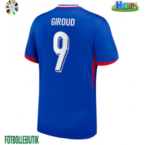 Frankrike Olivier Giroud #9 Hemmatröja EM 2024 Kortärmad